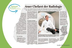Mehr über den Artikel erfahren Aus der Presse: Chefarzt Dr. Sawicki-Dorst baut die Radiologie weiter aus