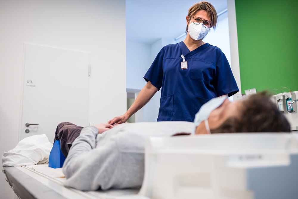 Patient in MRT in Emmerich